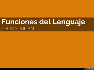 Funciones del Lenguaje
