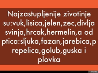 Biljni i zivotinjski svet Srbije