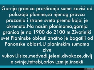 Biljni i zivotinjski svet Srbije