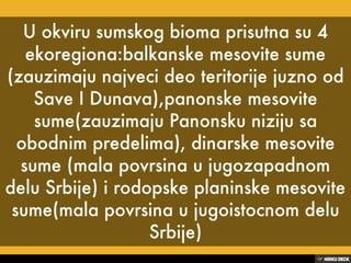 Biljni i zivotinjski svet Srbije