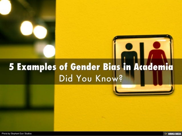 5 Examples of Gender Bias in Academia