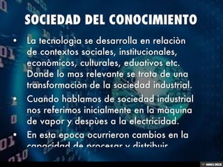 SOCIEDAD DEL CONOCIMIENTO