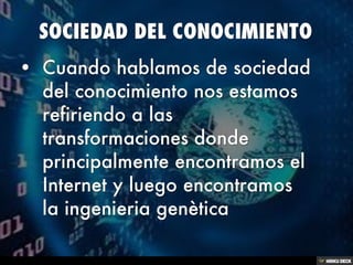 SOCIEDAD DEL CONOCIMIENTO
