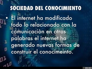 SOCIEDAD DEL CONOCIMIENTO