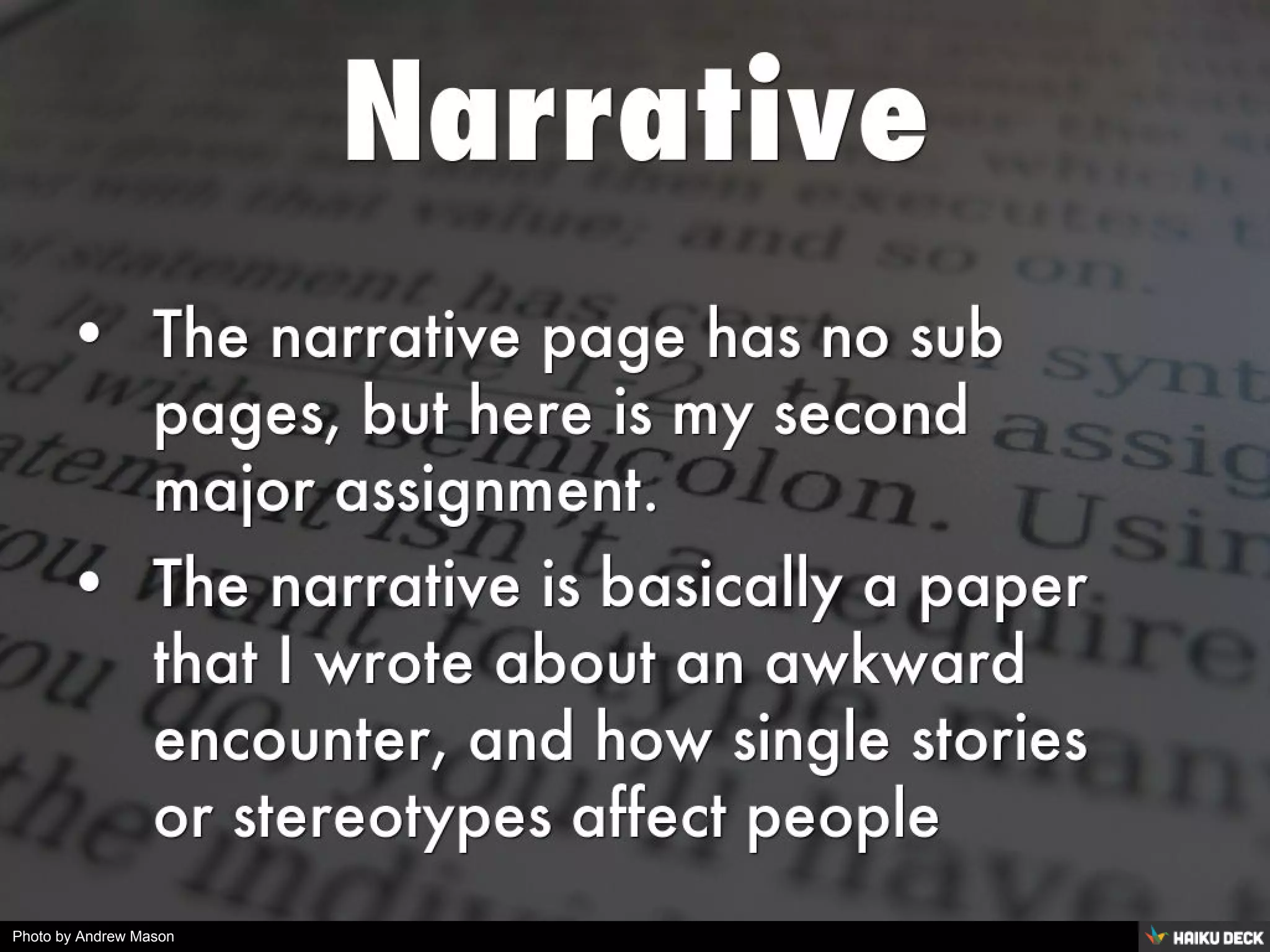 Welcome to my E-Portfolio!