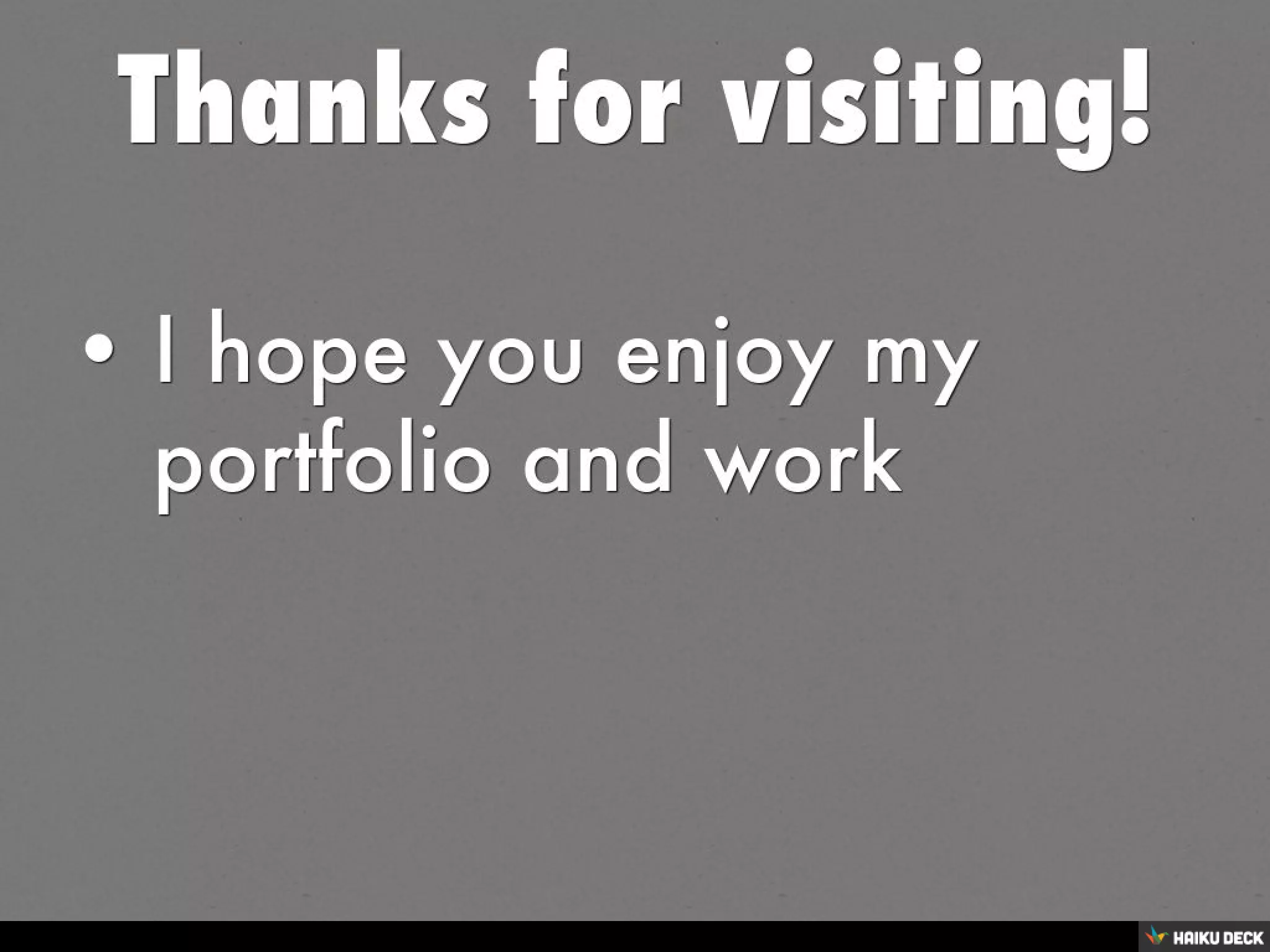 Welcome to my E-Portfolio!