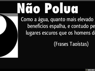 POLUIÇÃO DA ÁGUA...