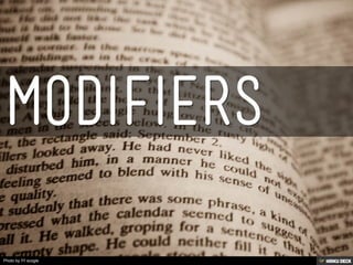 Modifiers | PDF | Technology & Computing