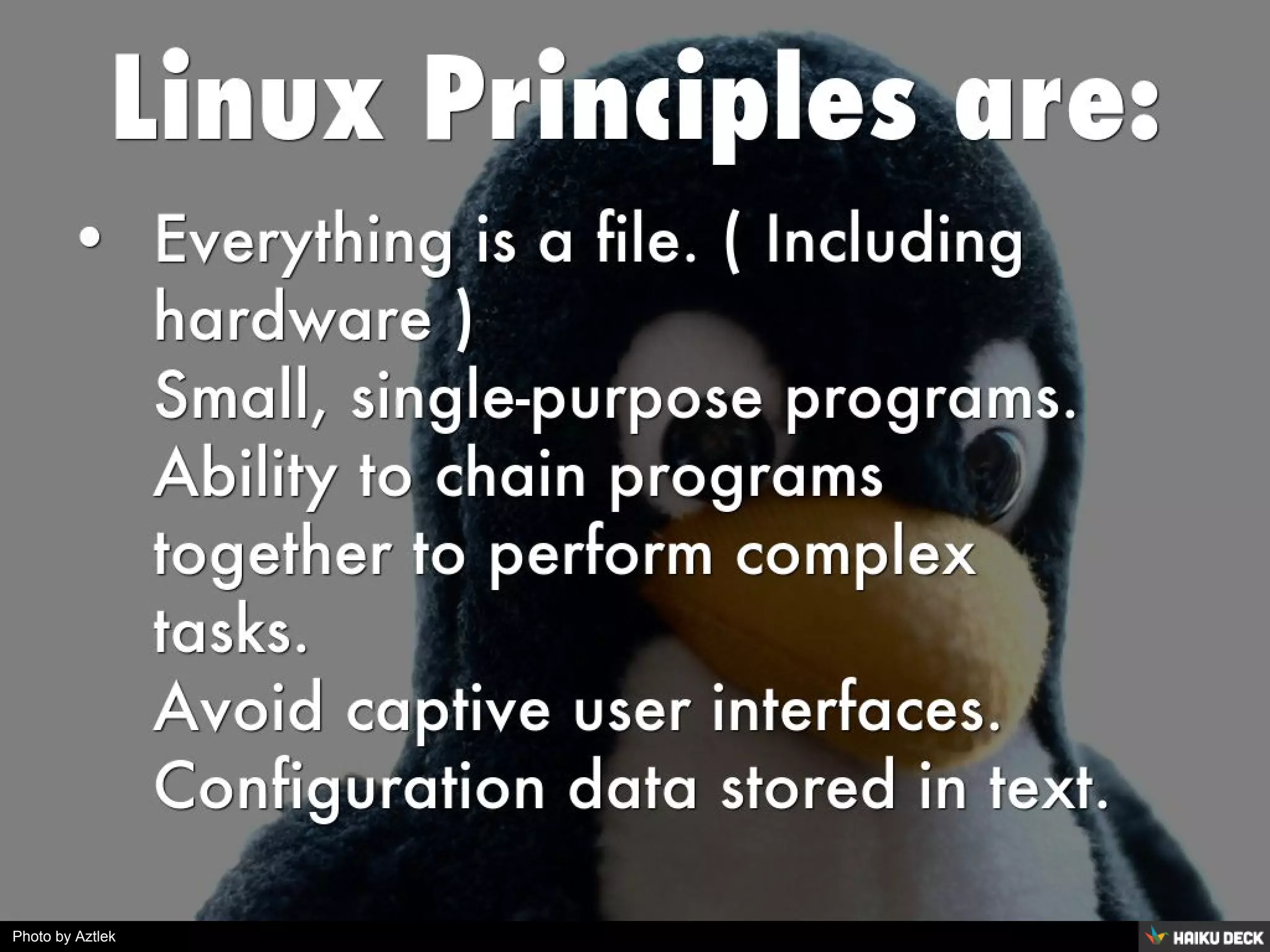 Linux principles and philosophy | PDF | Poetry | Books and Literature