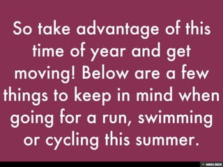 Summer Workout Tips | Elena Merchand 