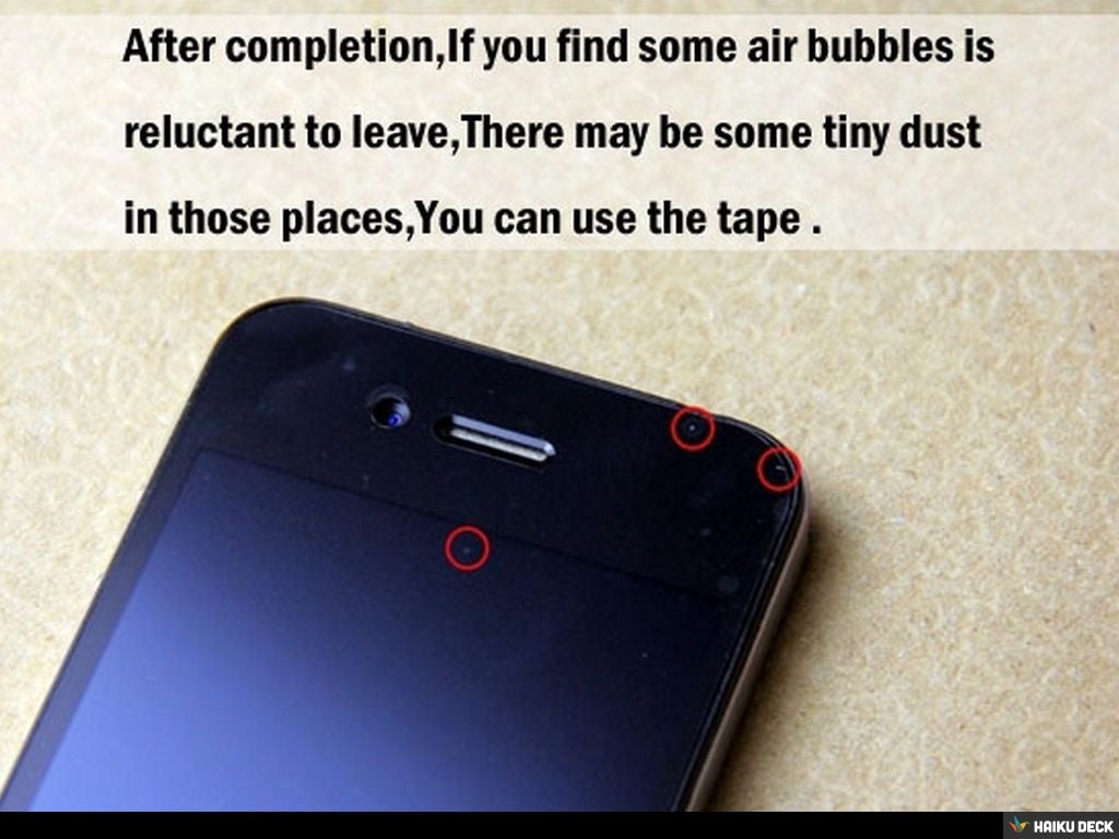 How to use the Screen Protector