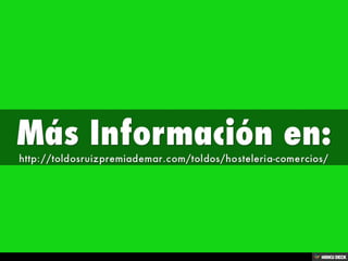 Toldos para Hostelería y Comercios