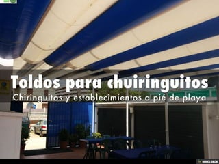 Toldos para Hostelería y Comercios