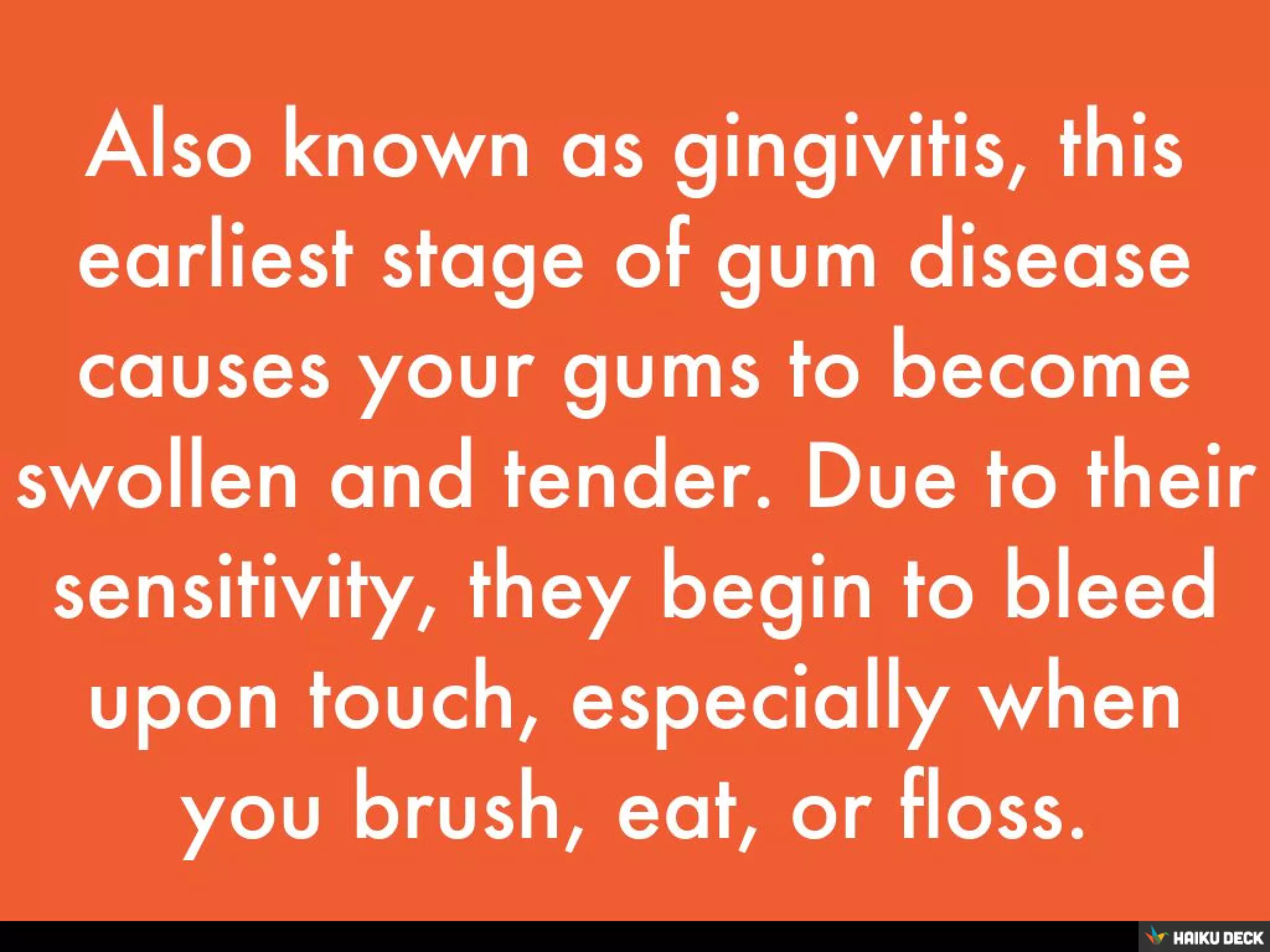What causes bleeding gums ppt