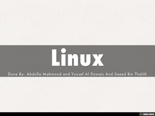 Linux | PPT image.
