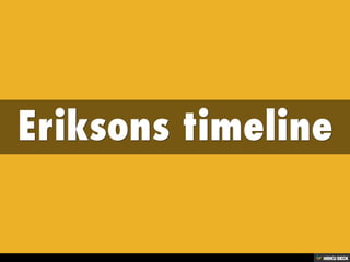 Eriksons timeline 
