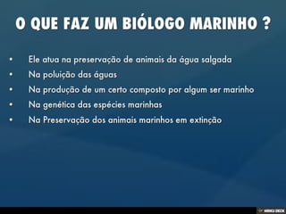 BIÓLOGA MARINHA