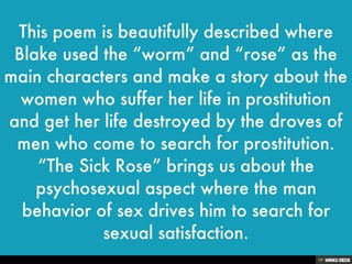 Women's Suffering Portrayed in "The Sick Rose"by William Blake