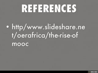 MOOC PRESENTATION