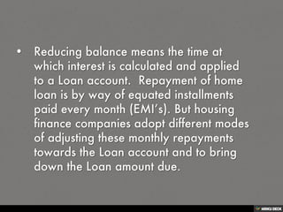 FAQ ON BANKING(HOME LOANS)