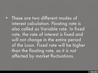FAQ ON BANKING(HOME LOANS)