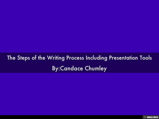 The Steps of the Writing Process Including Presentation Tools  By:Candace Chumley 