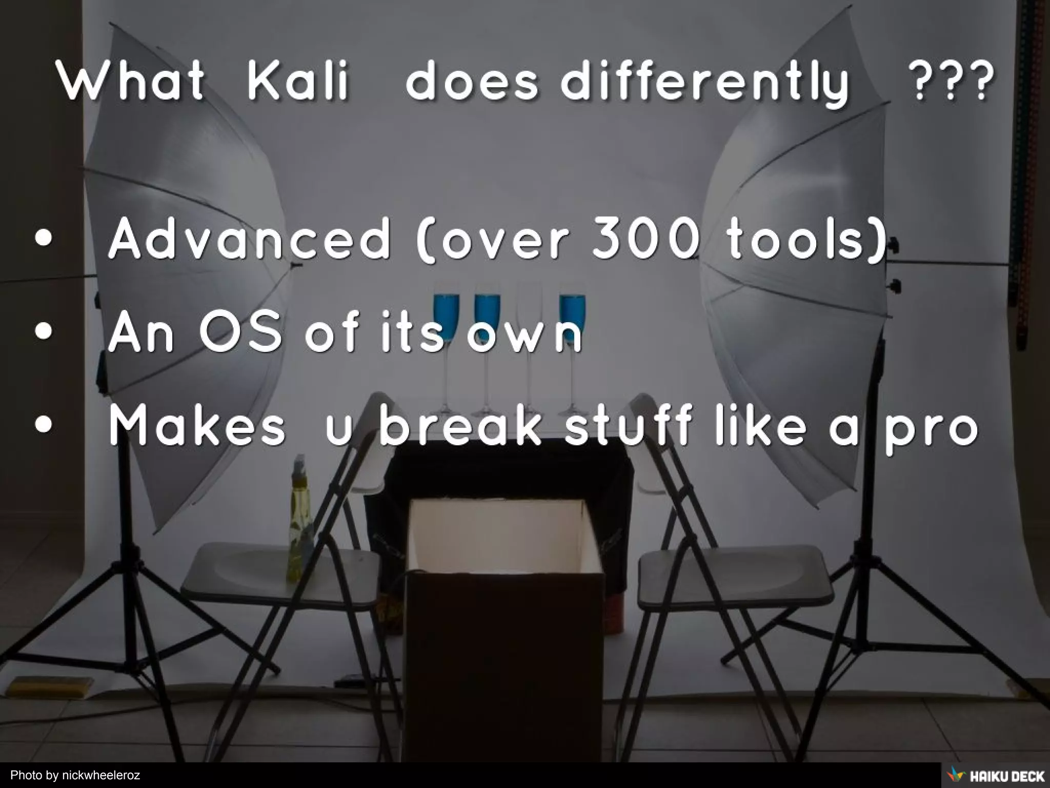 BASIC OVERVIEW OF KALI LINUX