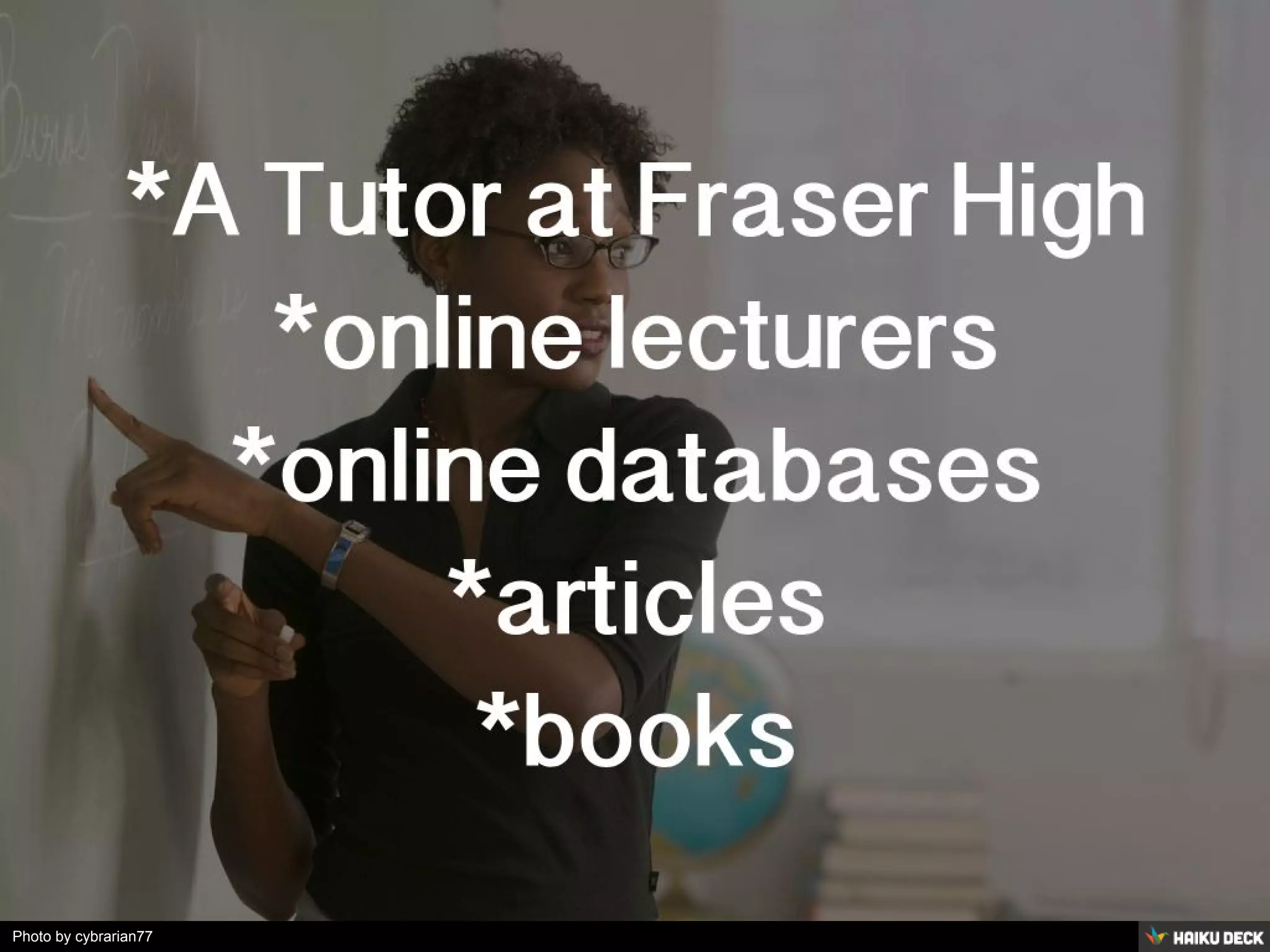 Photo by cybrarian77