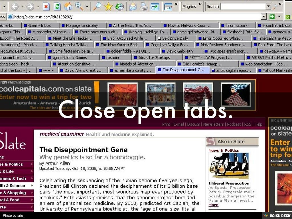 Close Open Tabs 