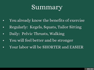 Easy Pregnancy Exercises