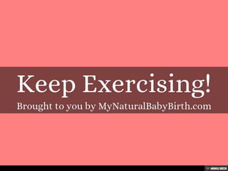 Easy Pregnancy Exercises