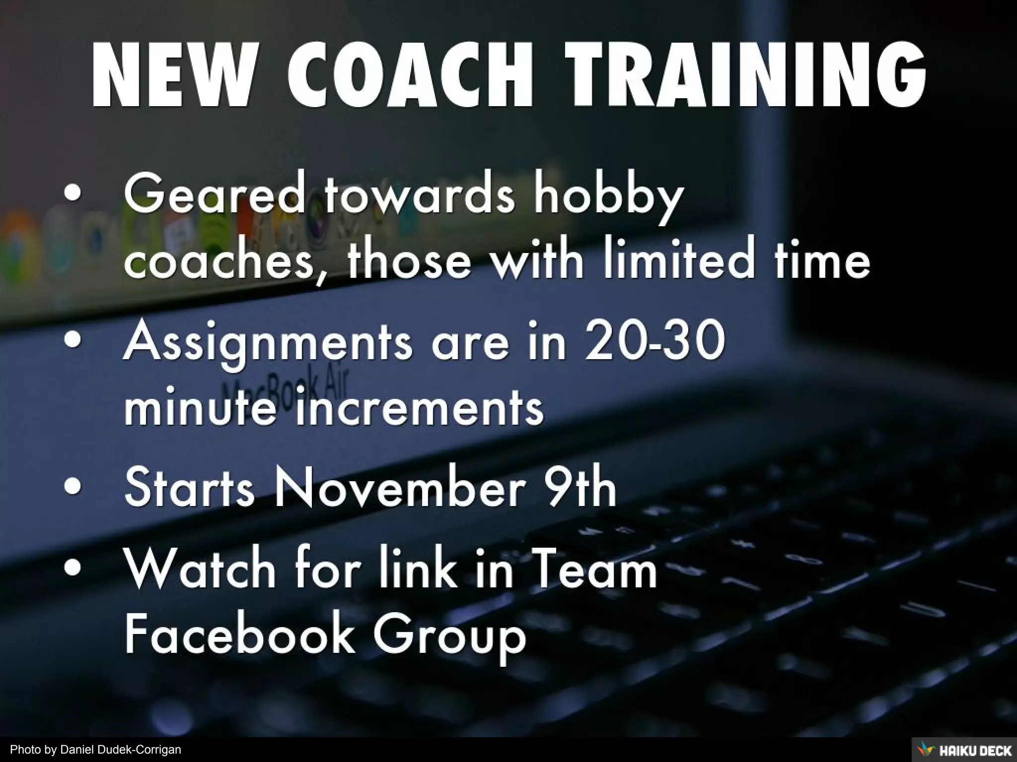 Photo by Daniel Dudek-Corrigan