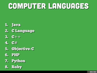 Computer Languages | PDF
