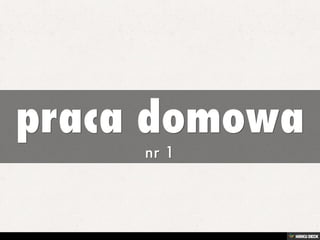 praca domowa