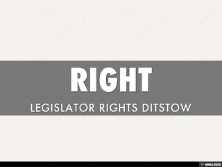 RIGHT  LEGISLATOR RIGHTS DITSTOW 