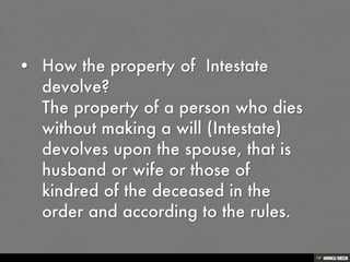 INHERITANCE OF PROPERTY | PDF