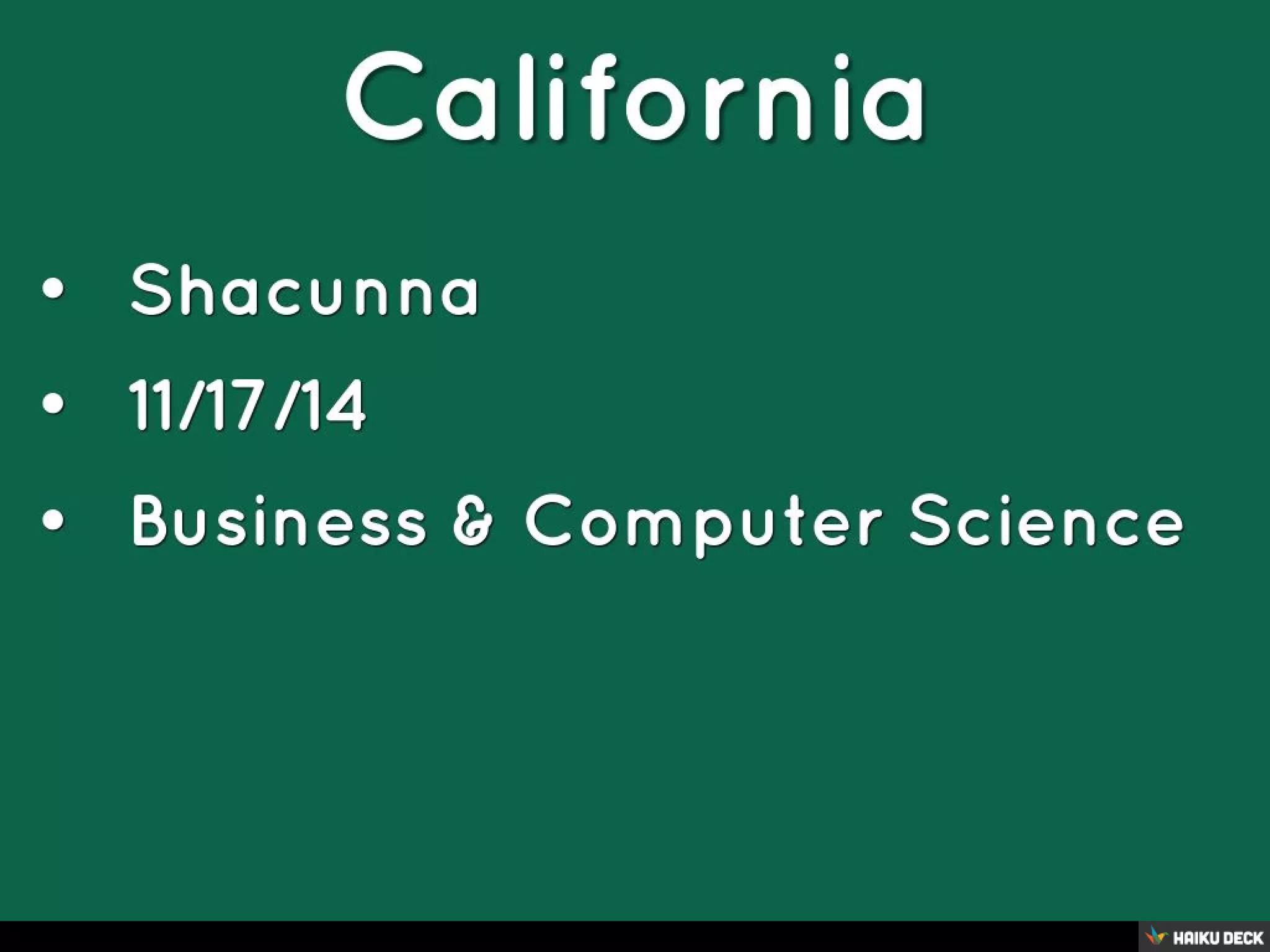 California | PPT