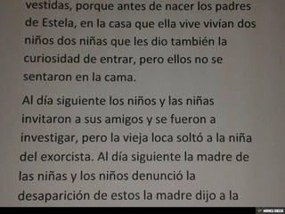 Segundo premio relatos de terror