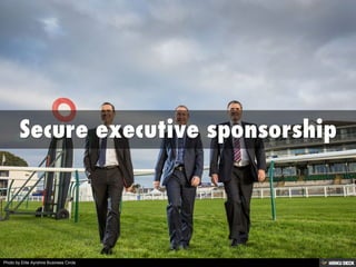 Secure executive sponsorship 