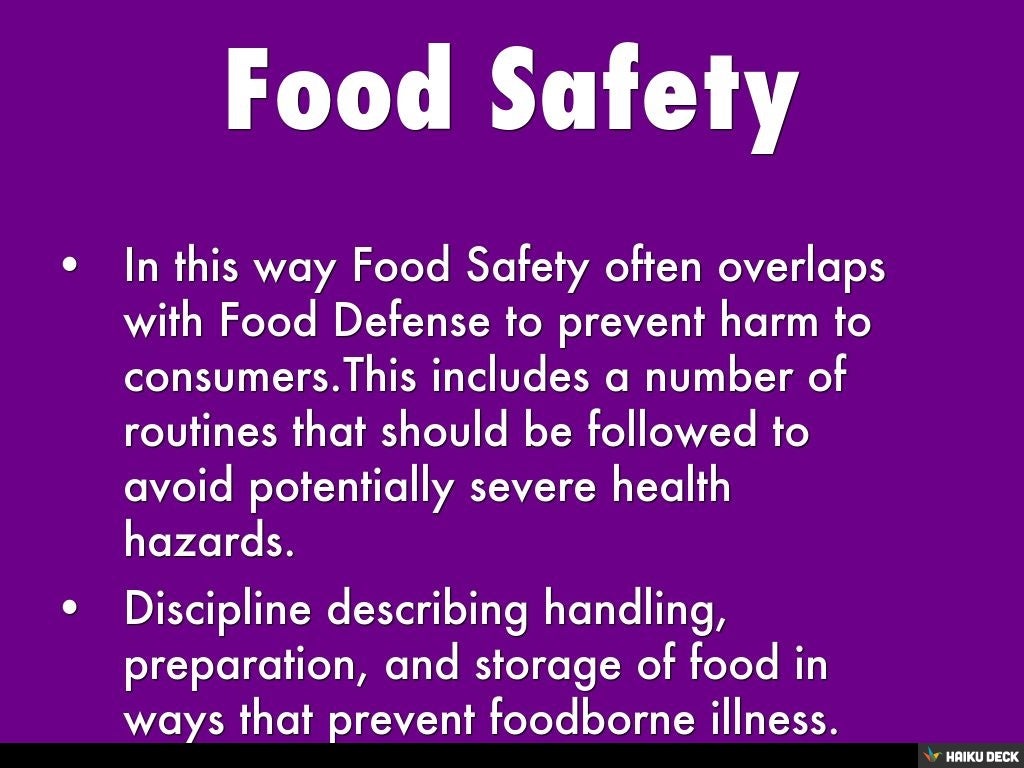 Food Safety Awareness Welfare Month