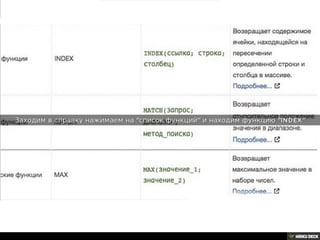 Решение задачи с помощью Google таблиц.