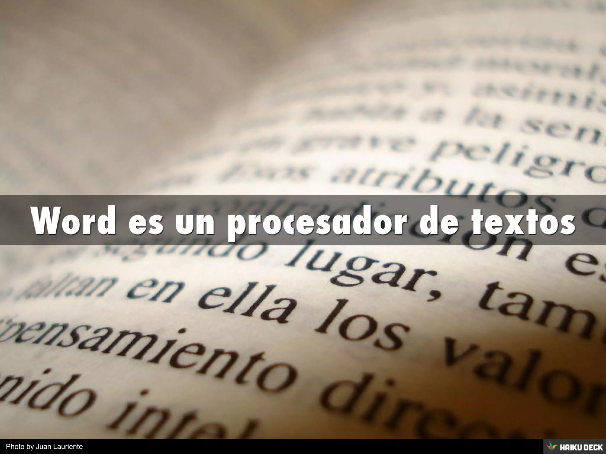 Photo by Juan Lauriente