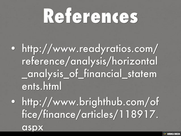 Horizontal Trend Analysis | PDF