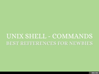 Unix Shell - Commands | PPT