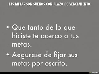 PASOS PARA LOGRAR TUS METAS