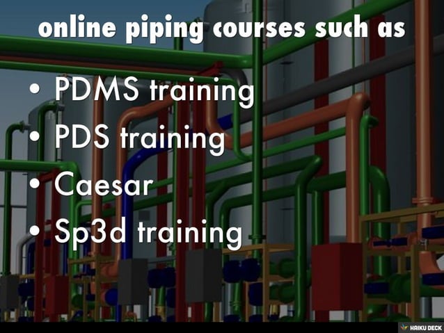 Pipe Course Online Piping Design Course _ Industrial Piping System Design – ICPP