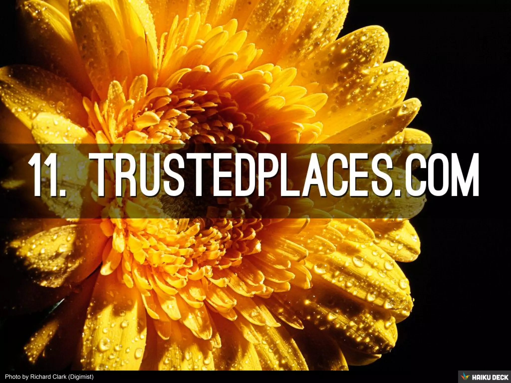 Photo by Richard Clark (Digimist) - Creative Commons Attribution-NonCommercial License https://www.flickr.com/photos/30898814@N03 Created with Haiku Deck 
 