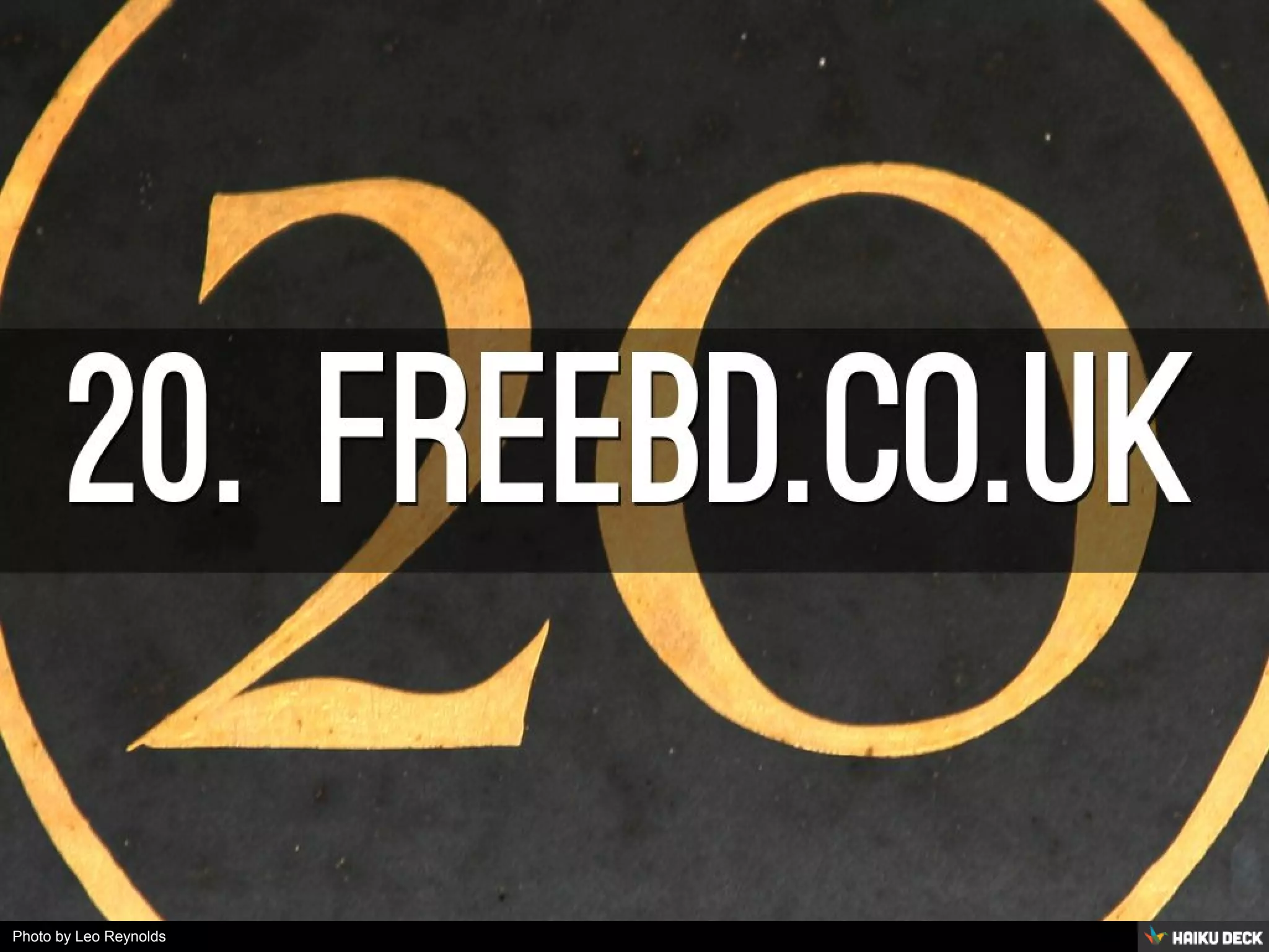 Photo by Leo Reynolds - Creative Commons Attribution-NonCommercial-ShareAlike License https://www.flickr.com/photos/49968232@N00 Created with Haiku Deck 
 