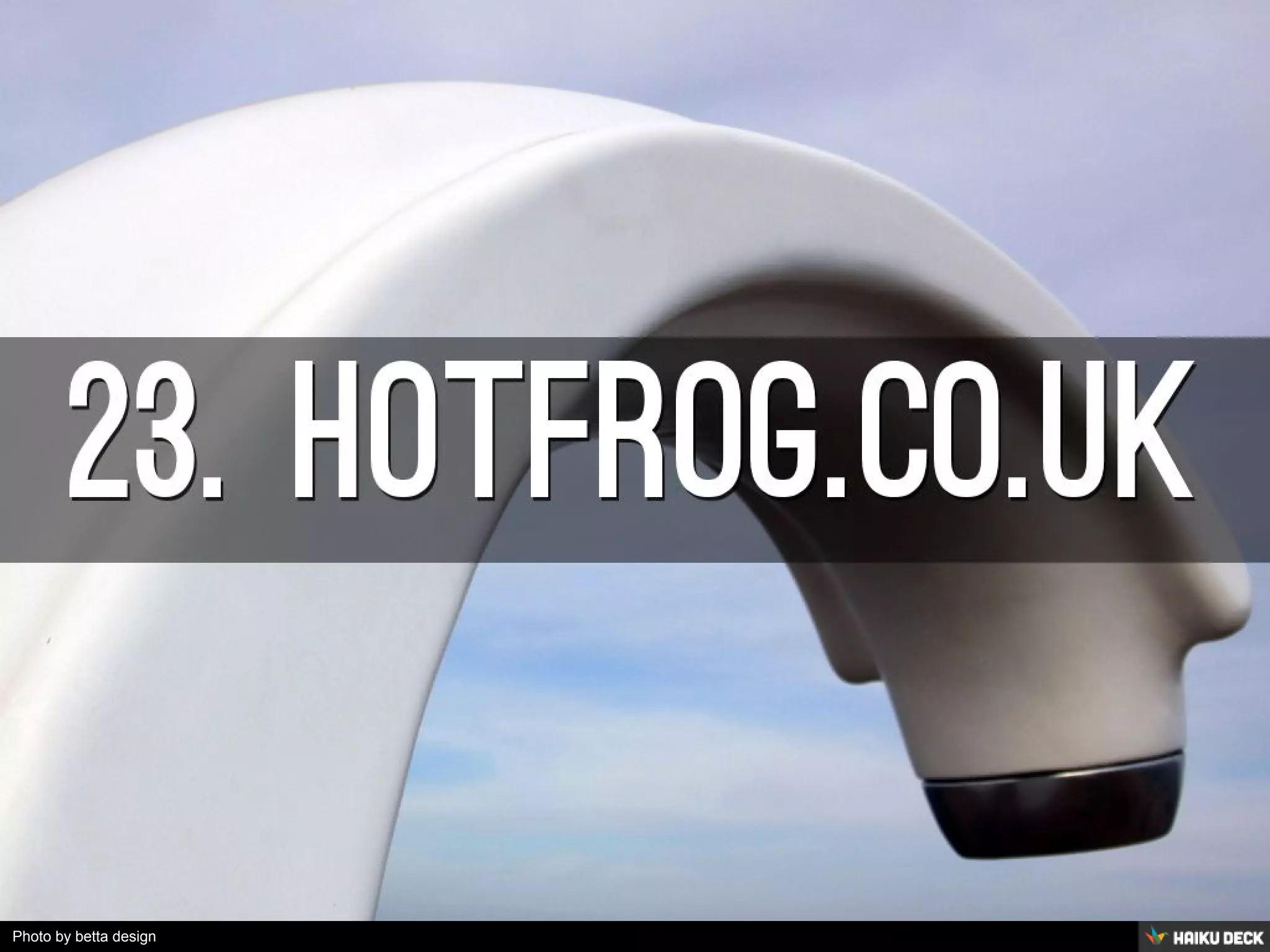 Photo by betta design - Creative Commons Attribution-NonCommercial License https://www.flickr.com/photos/65768710@N00 Created with Haiku Deck 
 