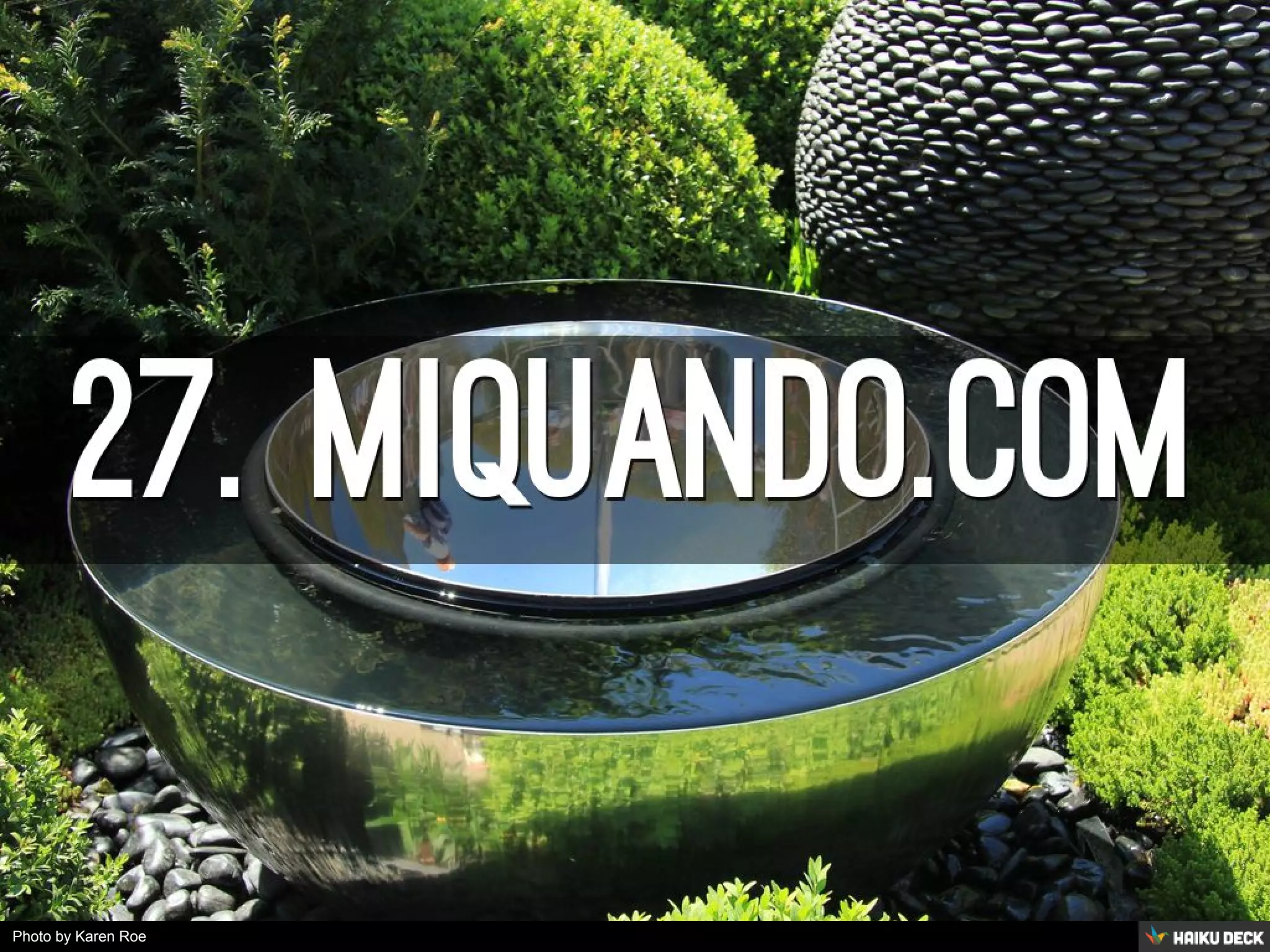 Photo by Karen Roe - Creative Commons Attribution License https://www.flickr.com/photos/28752865@N08 Created with Haiku Deck 
 